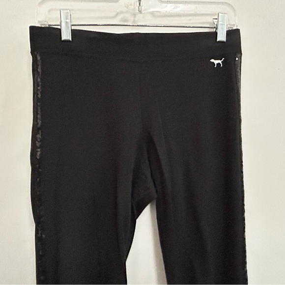 Pink Soft Cotton Leggings with Sequins Piping - Picture 6 of 6